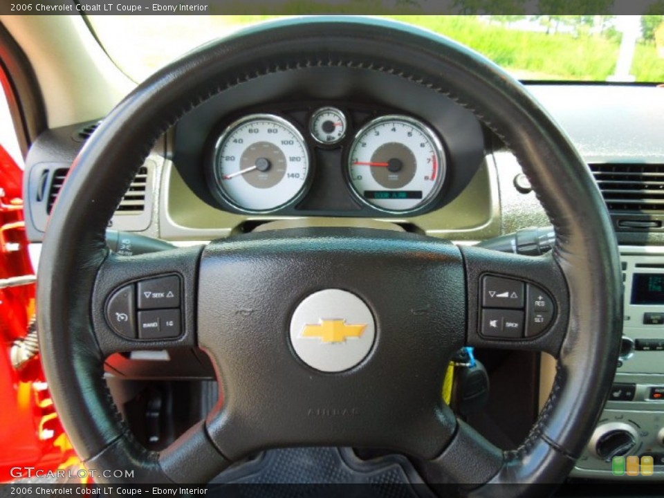 Ebony Interior Steering Wheel for the 2006 Chevrolet Cobalt LT Coupe #68787956