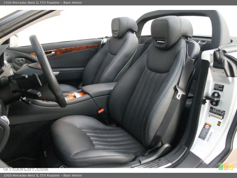 Black Interior Front Seat for the 2009 Mercedes-Benz SL 550 Roadster #68789147