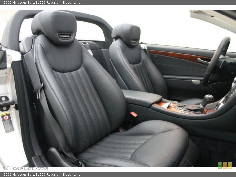 Black Interior Front Seat for the 2009 Mercedes-Benz SL 550 Roadster #68789156