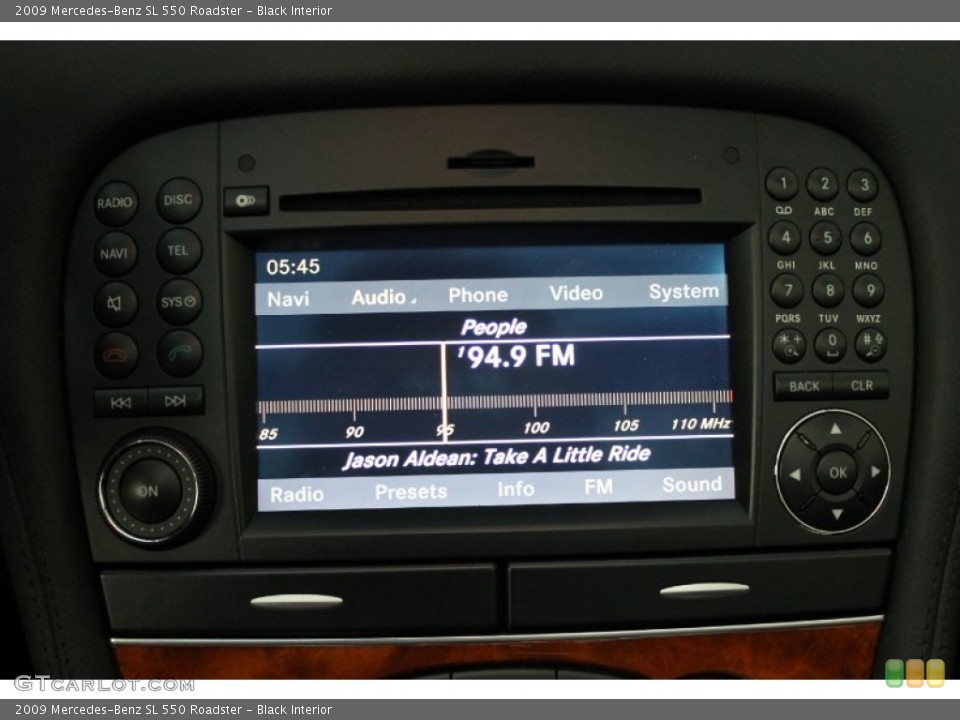 Black Interior Audio System for the 2009 Mercedes-Benz SL 550 Roadster #68789231