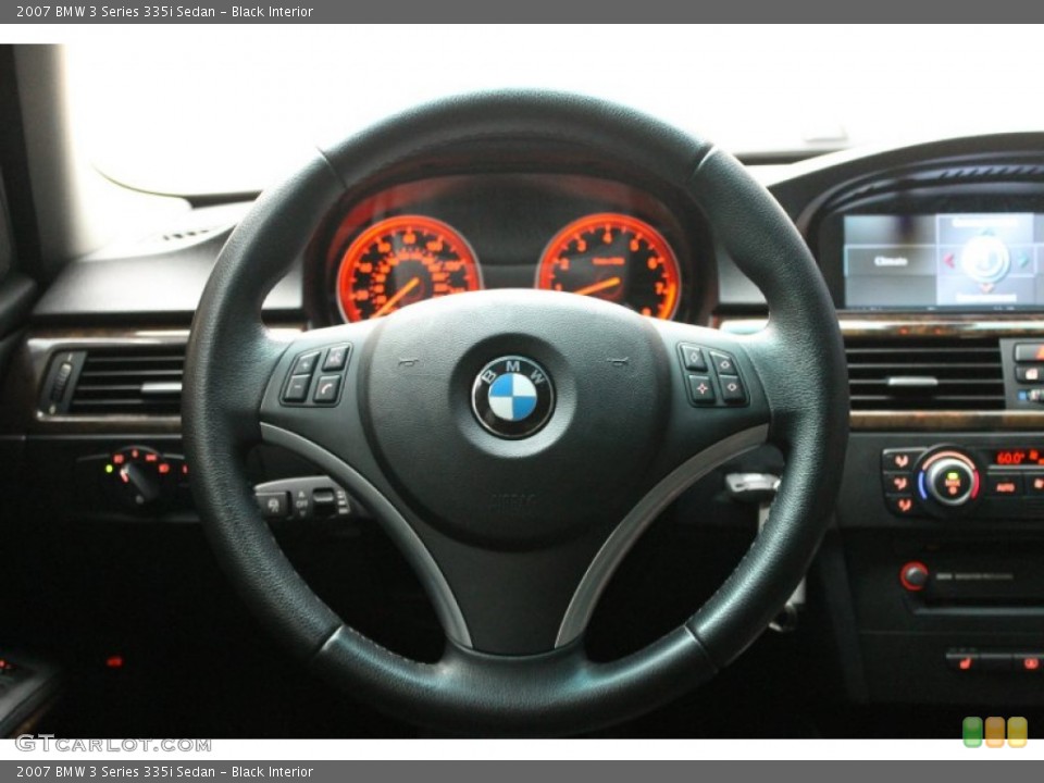 Black Interior Steering Wheel for the 2007 BMW 3 Series 335i Sedan #68790011