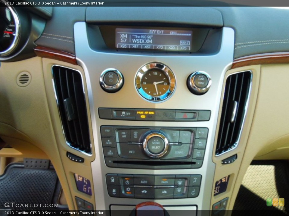 Cashmere/Ebony Interior Controls for the 2013 Cadillac CTS 3.0 Sedan #68790383