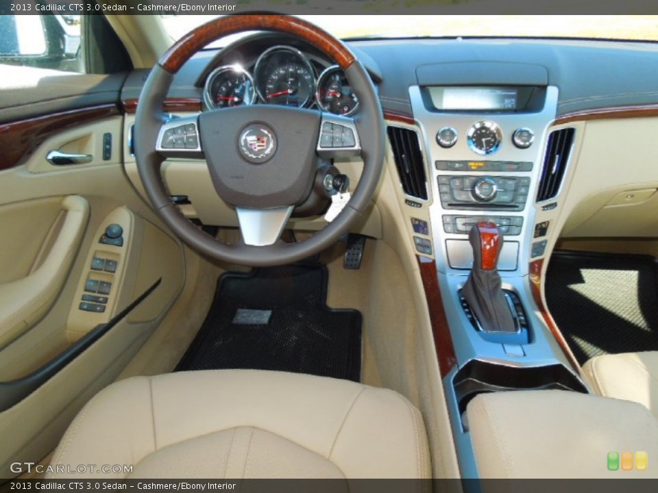 Cashmere/Ebony Interior Dashboard for the 2013 Cadillac CTS 3.0 Sedan #68790423