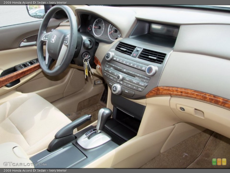 Ivory Interior Dashboard for the 2009 Honda Accord EX Sedan #68790647