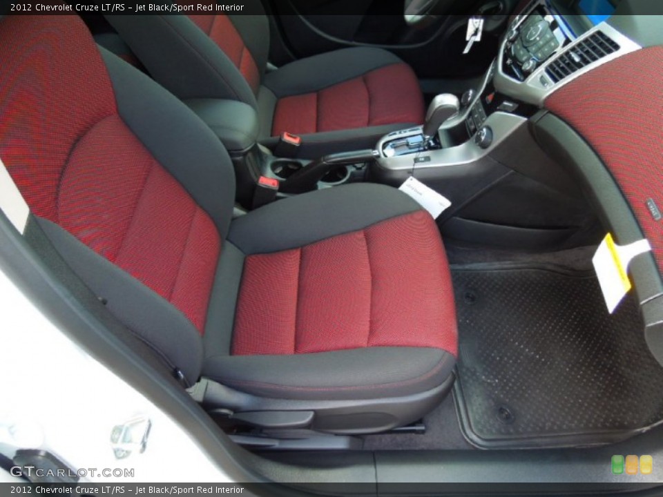 Jet Black/Sport Red Interior Front Seat for the 2012 Chevrolet Cruze LT/RS #68790914