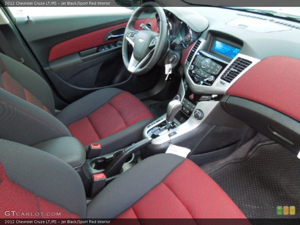 Jet Black/Sport Red Interior Photo for the 2012 Chevrolet Cruze LT/RS #68790923