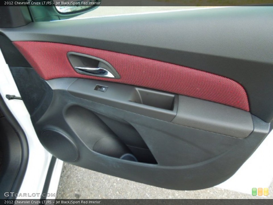 Jet Black/Sport Red Interior Door Panel for the 2012 Chevrolet Cruze LT/RS #68790932