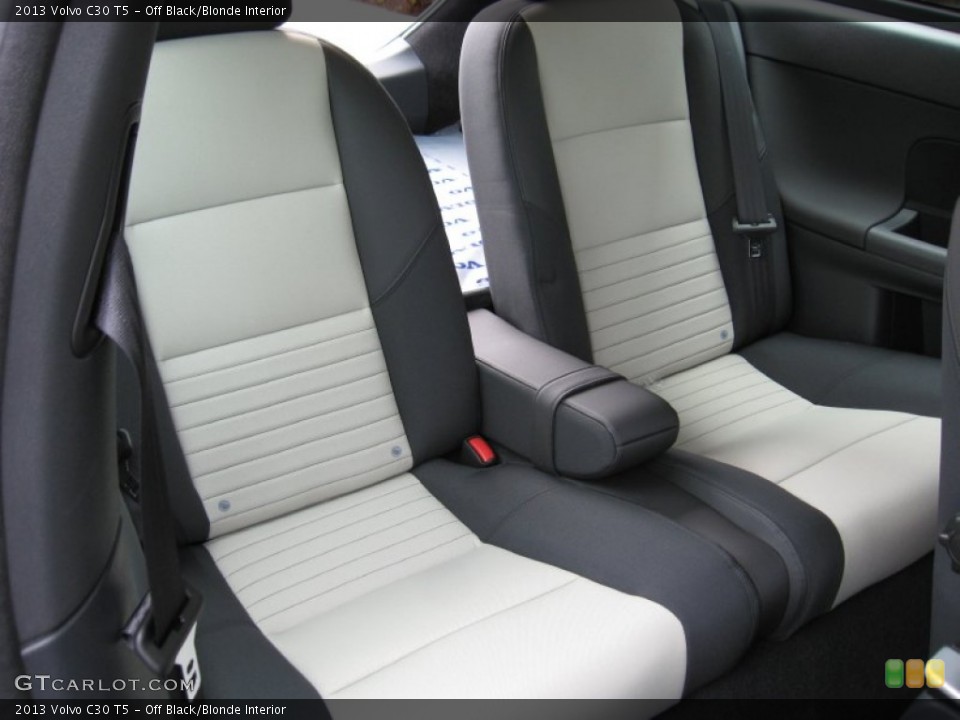 Off Black/Blonde Interior Rear Seat for the 2013 Volvo C30 T5 #68792966