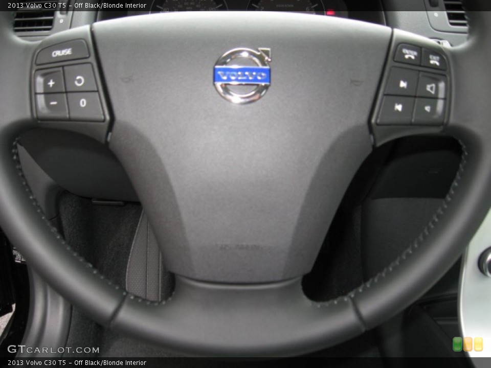 Off Black/Blonde Interior Steering Wheel for the 2013 Volvo C30 T5 #68793041