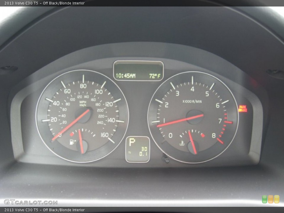 Off Black/Blonde Interior Gauges for the 2013 Volvo C30 T5 #68793050