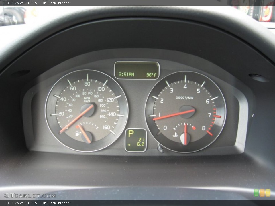 Off Black Interior Gauges for the 2013 Volvo C30 T5 #68793551
