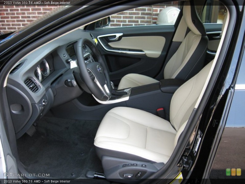 Soft Beige Interior Photo for the 2013 Volvo S60 T6 AWD #68793680