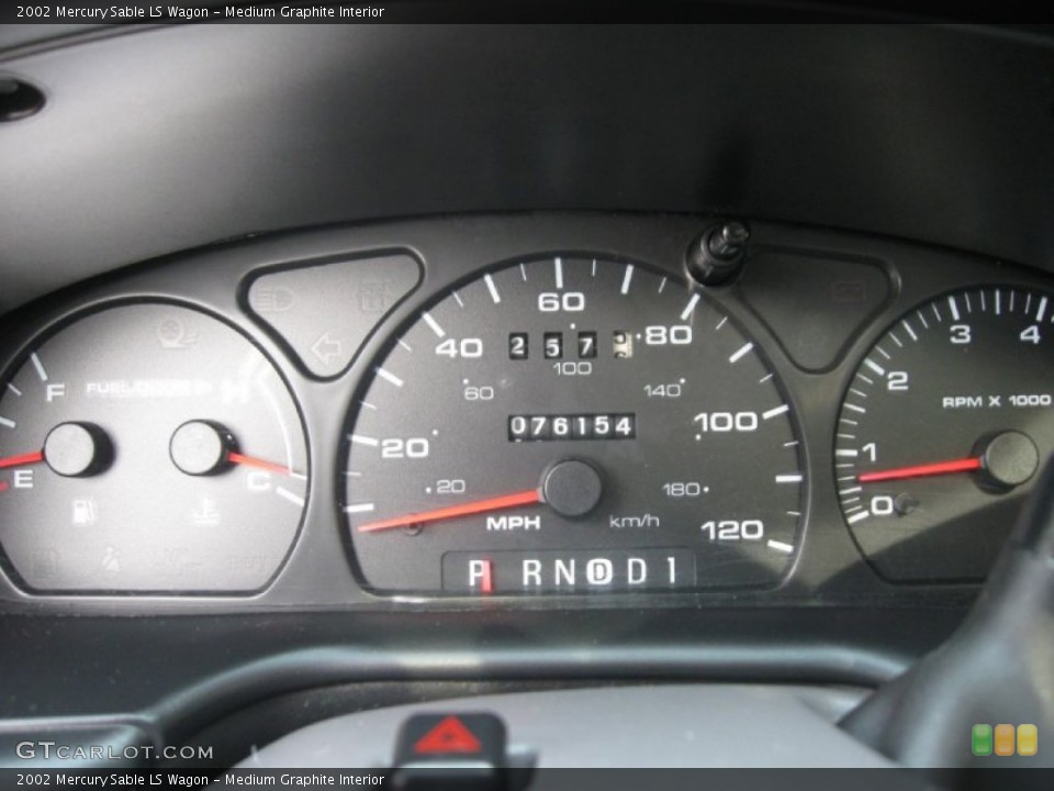 Medium Graphite Interior Gauges for the 2002 Mercury Sable LS Wagon #68793806