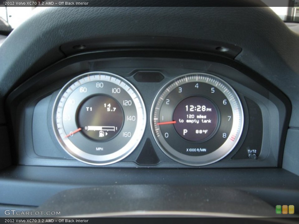 Off Black Interior Gauges for the 2012 Volvo XC70 3.2 AWD #68794499