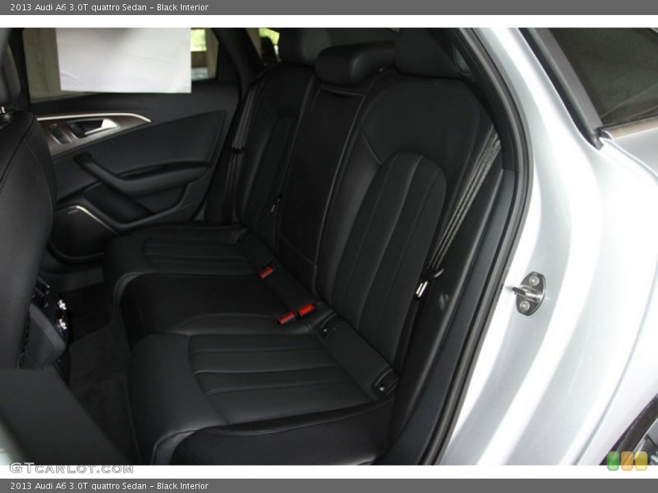 Black Interior Rear Seat for the 2013 Audi A6 3.0T quattro Sedan #68794795