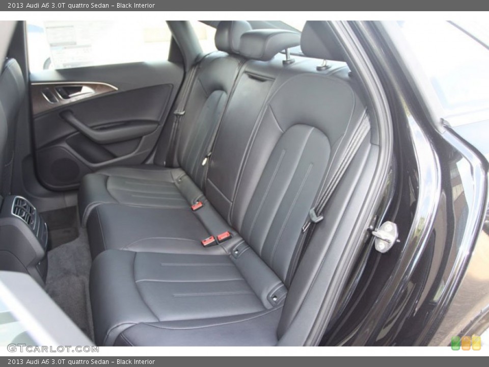 Black Interior Rear Seat for the 2013 Audi A6 3.0T quattro Sedan #68795033