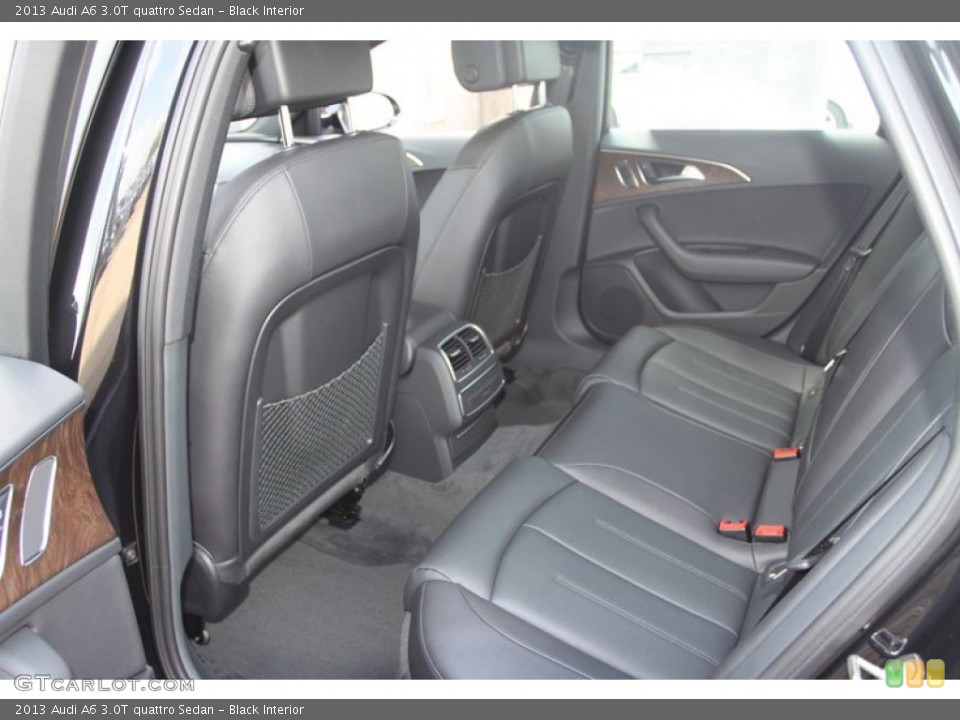 Black Interior Rear Seat for the 2013 Audi A6 3.0T quattro Sedan #68795042
