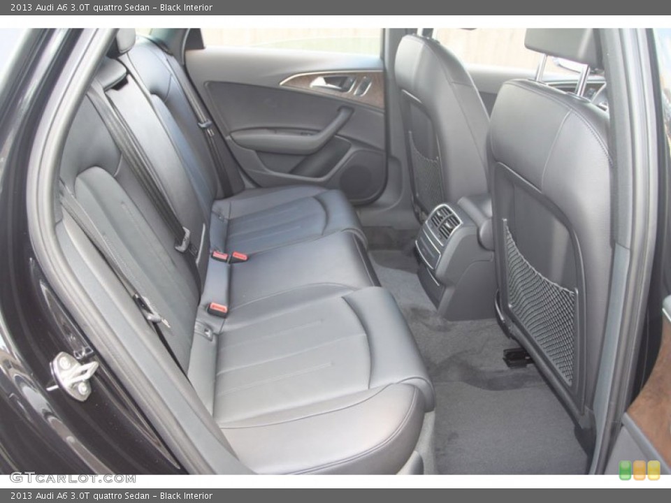 Black Interior Rear Seat for the 2013 Audi A6 3.0T quattro Sedan #68795099