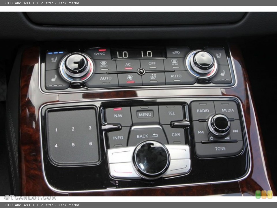 Black Interior Controls for the 2013 Audi A8 L 3.0T quattro #68796071