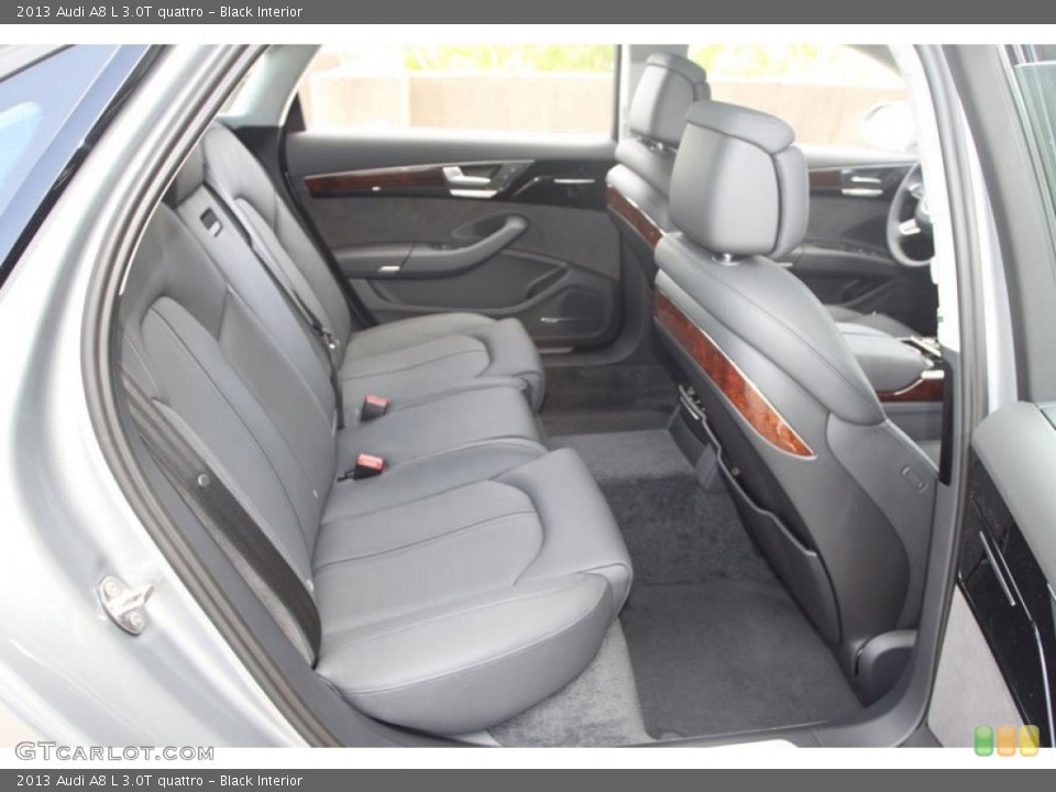 Black Interior Rear Seat for the 2013 Audi A8 L 3.0T quattro #68796149