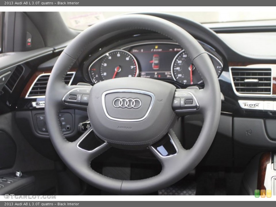 Black Interior Steering Wheel for the 2013 Audi A8 L 3.0T quattro #68796397