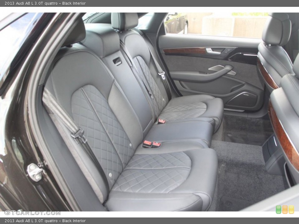 Black Interior Rear Seat for the 2013 Audi A8 L 3.0T quattro #68796437