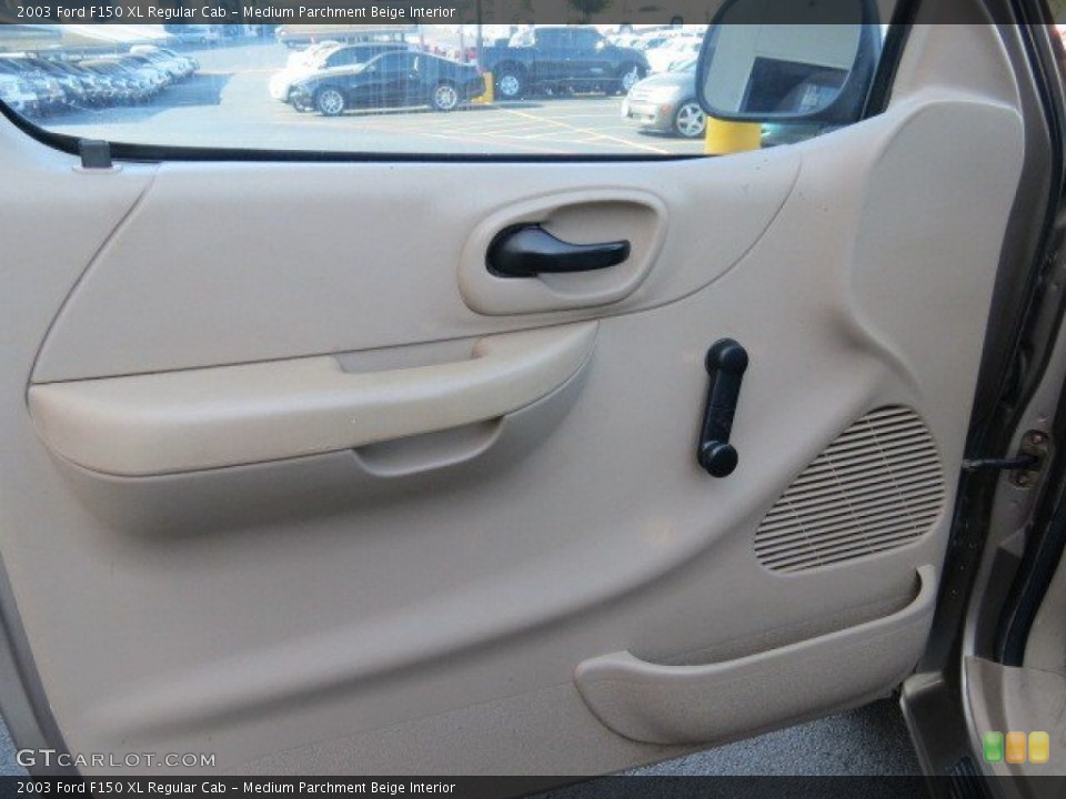 Medium Parchment Beige Interior Door Panel for the 2003 Ford F150 XL Regular Cab #68796440