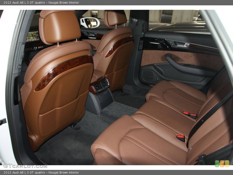 Nougat Brown Interior Rear Seat for the 2013 Audi A8 L 3.0T quattro #68796890