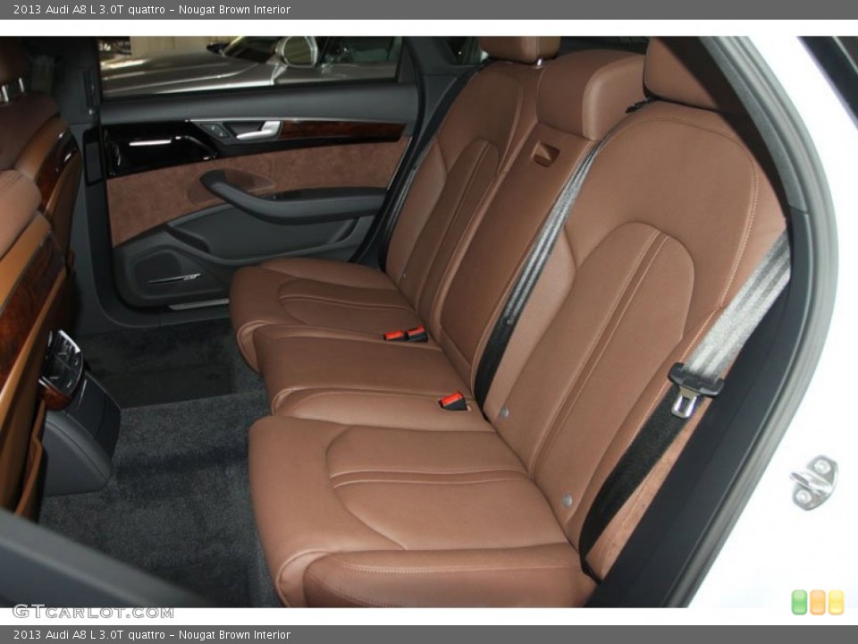 Nougat Brown Interior Rear Seat for the 2013 Audi A8 L 3.0T quattro #68796899
