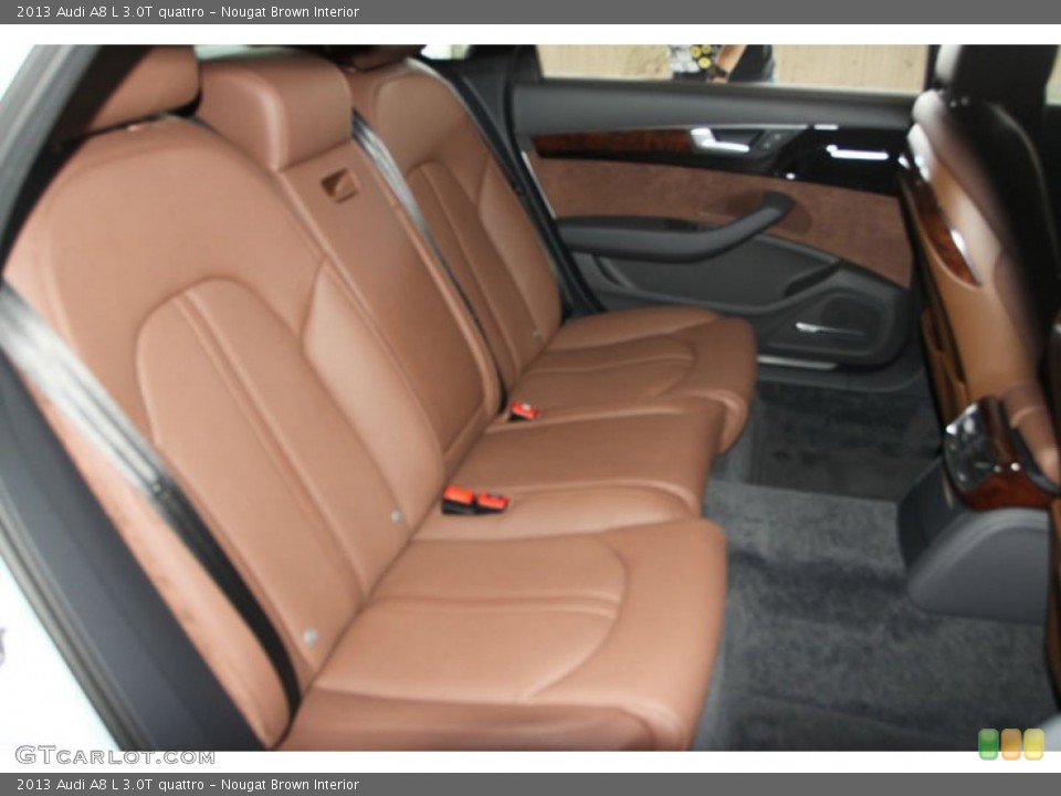 Nougat Brown Interior Rear Seat for the 2013 Audi A8 L 3.0T quattro #68796989