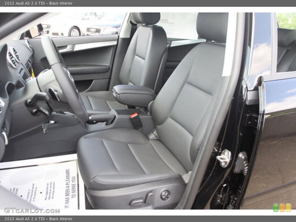 Black Interior Front Seat for the 2013 Audi A3 2.0 TDI #68797154