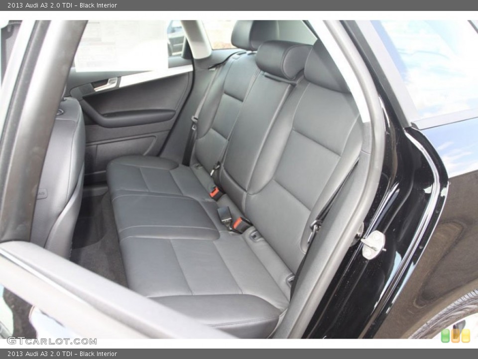 Black Interior Rear Seat for the 2013 Audi A3 2.0 TDI #68797163