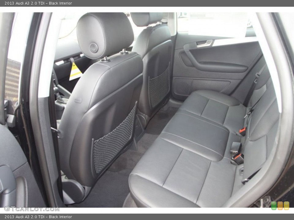 Black Interior Rear Seat for the 2013 Audi A3 2.0 TDI #68797172