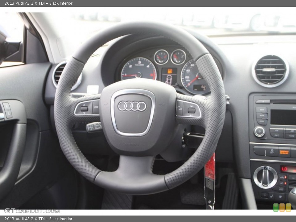 Black Interior Steering Wheel for the 2013 Audi A3 2.0 TDI #68797190