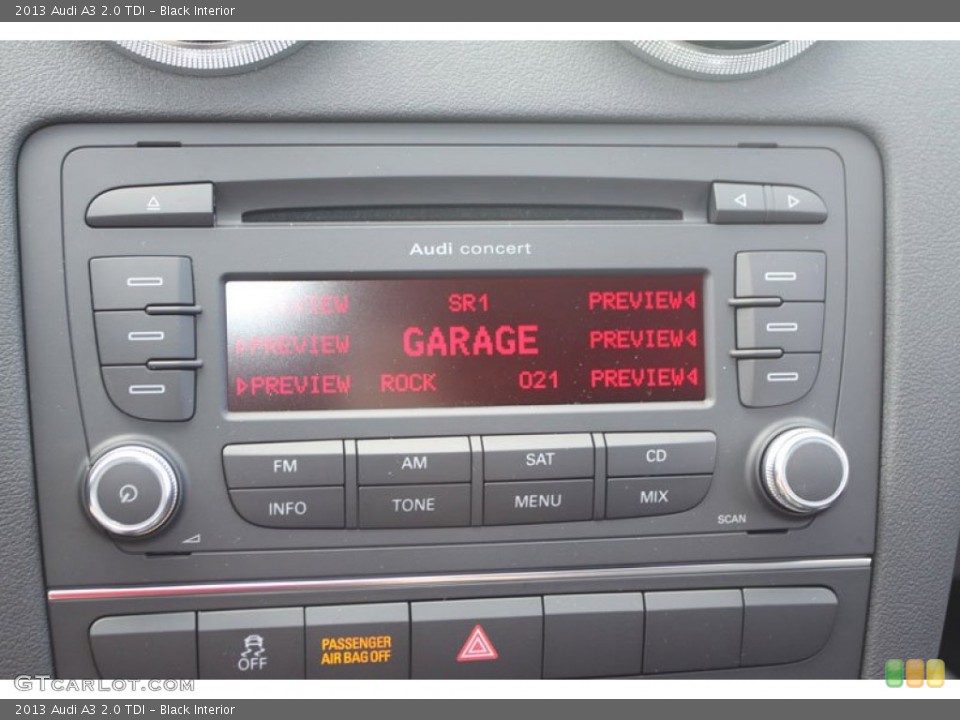 Black Interior Audio System for the 2013 Audi A3 2.0 TDI #68797199
