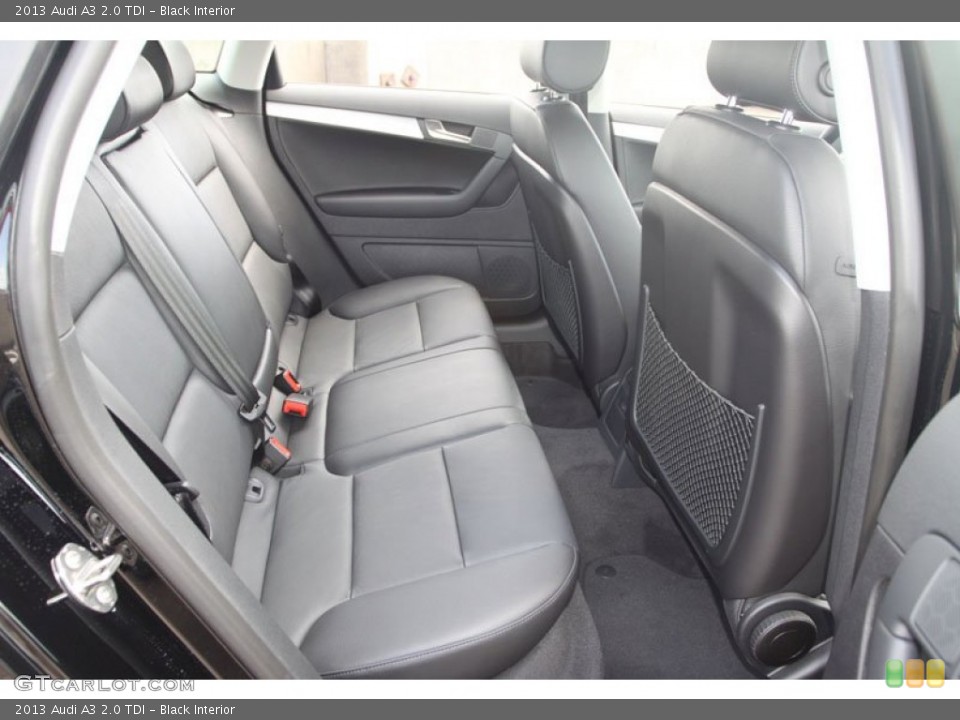 Black Interior Rear Seat for the 2013 Audi A3 2.0 TDI #68797247