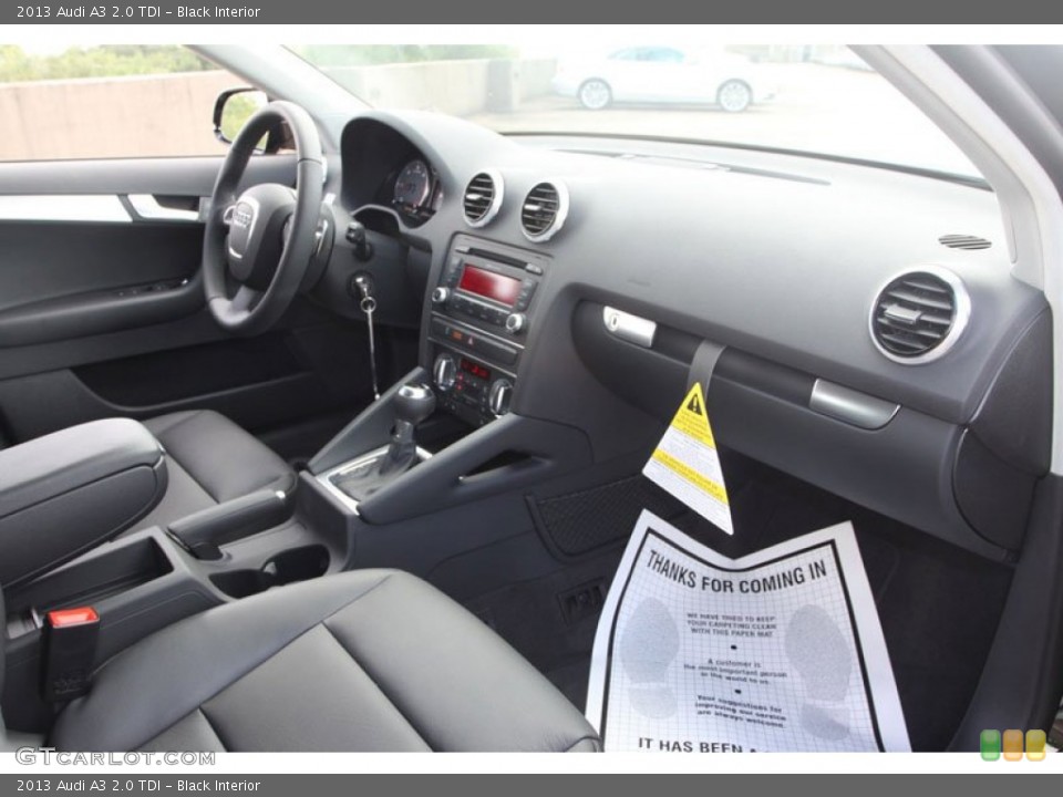 Black Interior Dashboard for the 2013 Audi A3 2.0 TDI #68797259