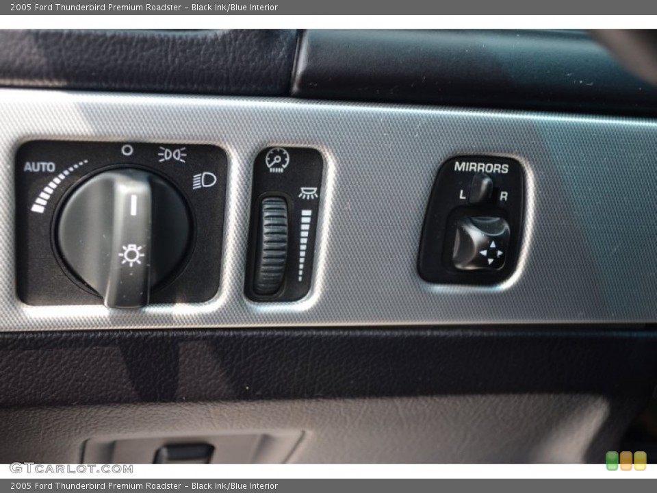 Black Ink/Blue Interior Controls for the 2005 Ford Thunderbird Premium Roadster #68797277