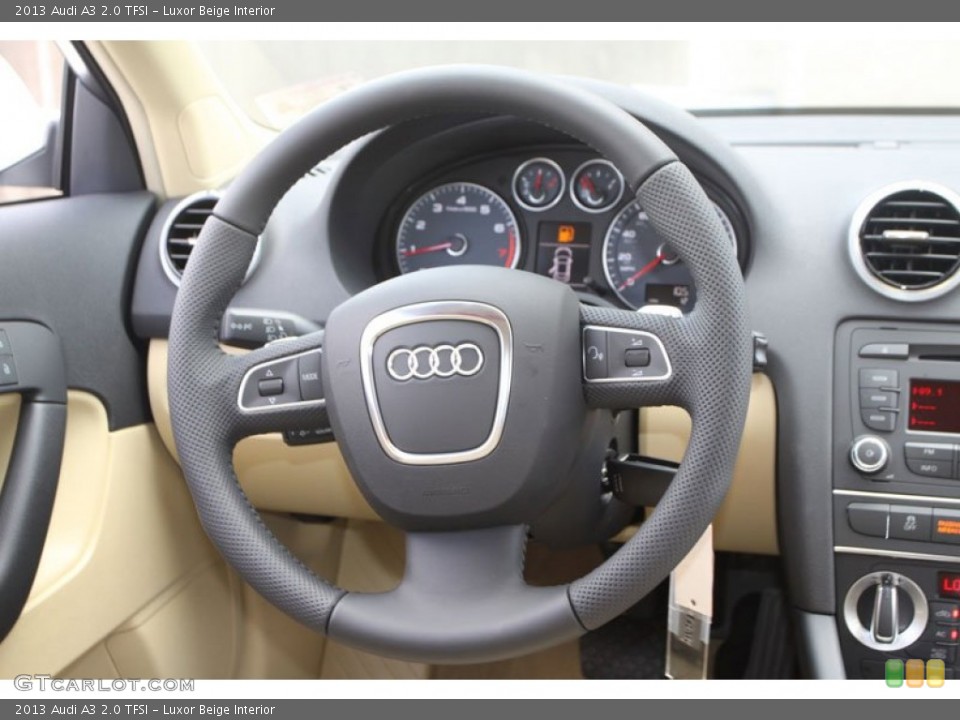Luxor Beige Interior Steering Wheel for the 2013 Audi A3 2.0 TFSI #68797437