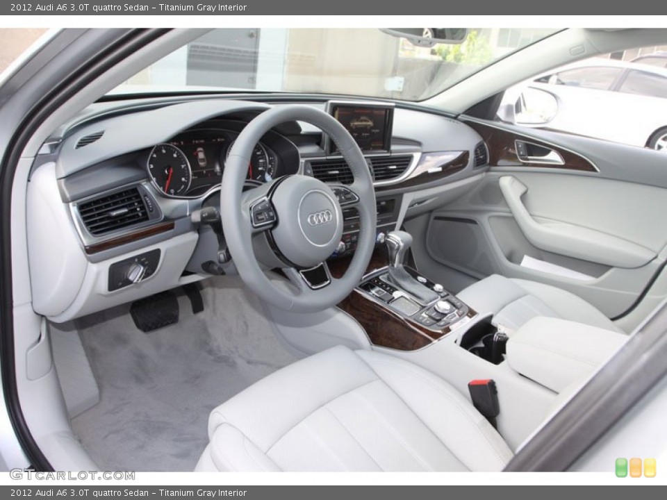 Titanium Gray 2012 Audi A6 Interiors