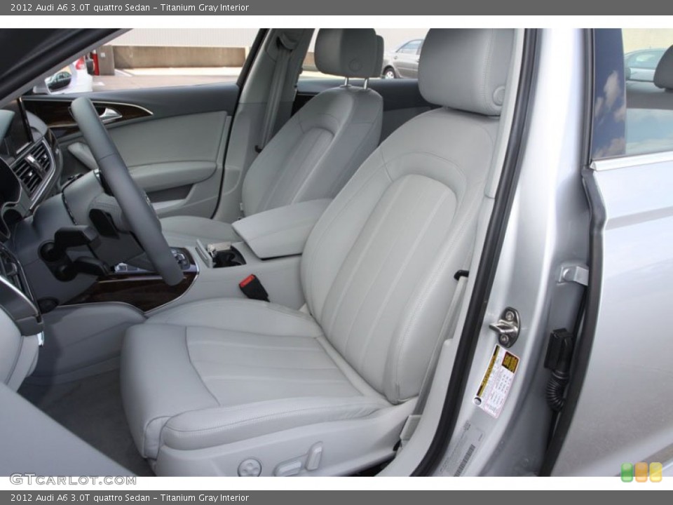 Titanium Gray Interior Front Seat for the 2012 Audi A6 3.0T quattro Sedan #68797655