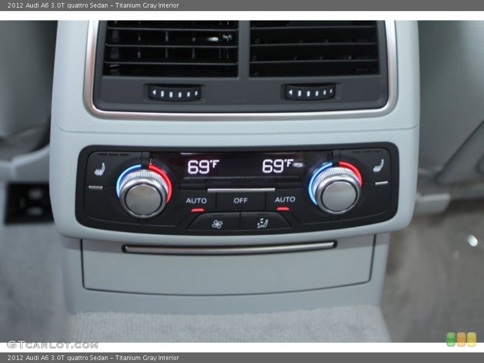 Titanium Gray Interior Controls for the 2012 Audi A6 3.0T quattro Sedan #68797697
