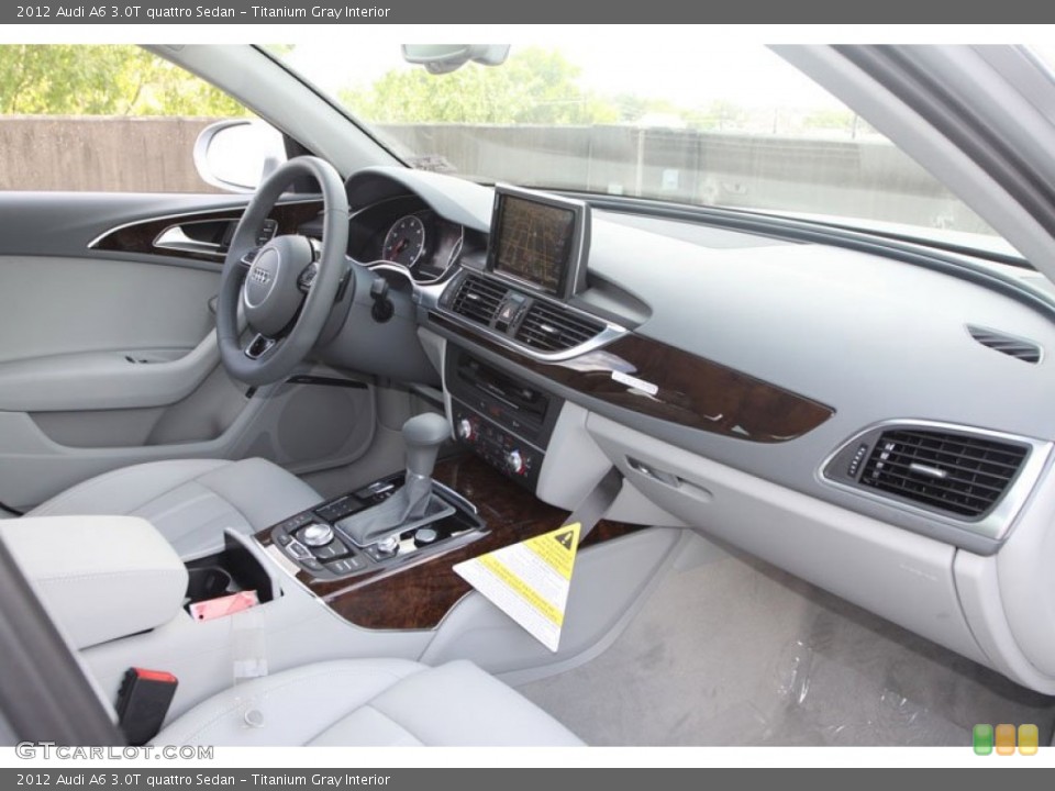 Titanium Gray Interior Dashboard for the 2012 Audi A6 3.0T quattro Sedan #68797748