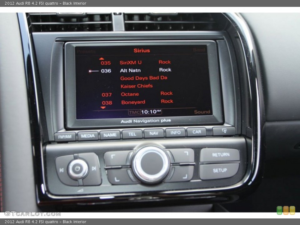 Black Interior Controls for the 2012 Audi R8 4.2 FSI quattro #68797901