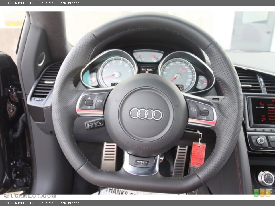 Black Interior Steering Wheel for the 2012 Audi R8 4.2 FSI quattro #68797928