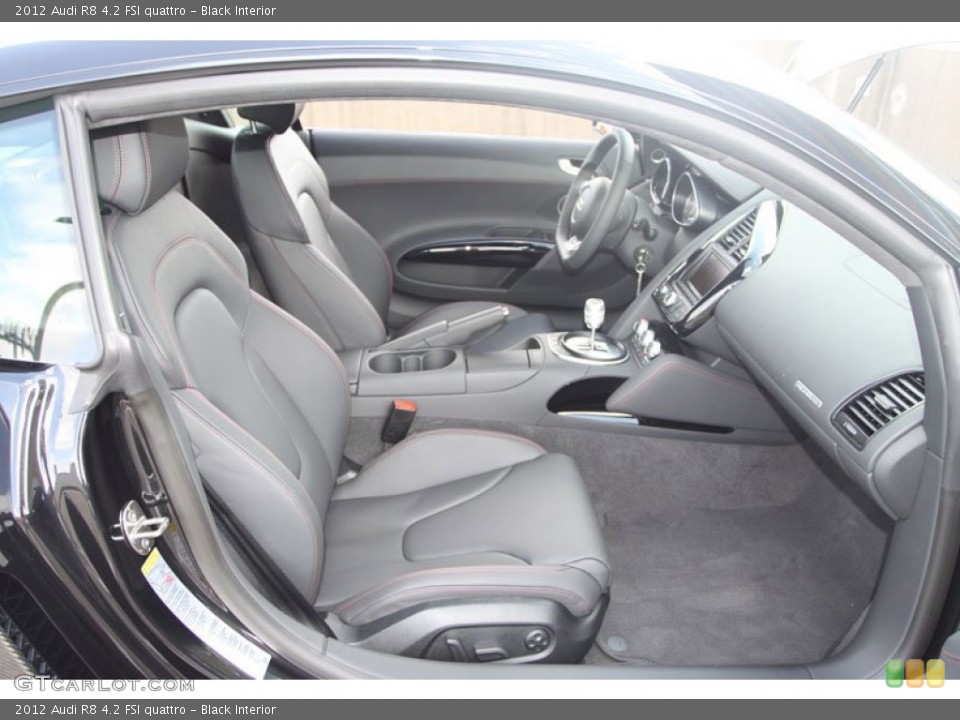 Black Interior Front Seat for the 2012 Audi R8 4.2 FSI quattro #68797964