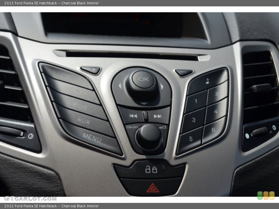 Charcoal Black Interior Controls for the 2013 Ford Fiesta SE Hatchback #68799890