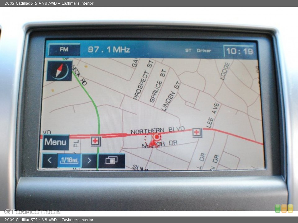 Cashmere Interior Navigation for the 2009 Cadillac STS 4 V8 AWD #68800262