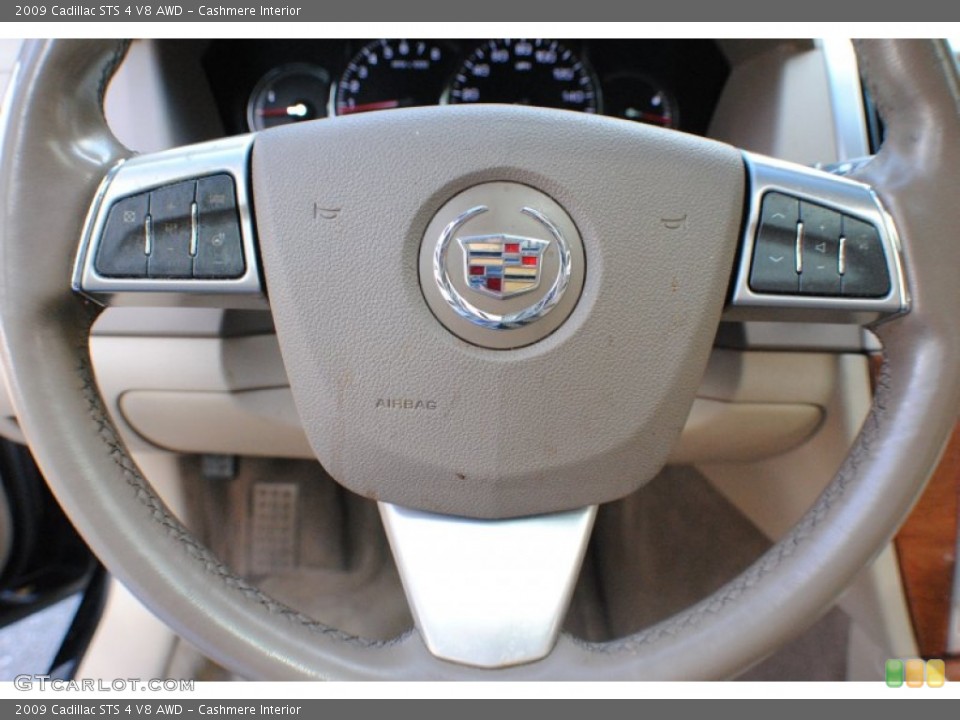 Cashmere Interior Steering Wheel for the 2009 Cadillac STS 4 V8 AWD #68800289