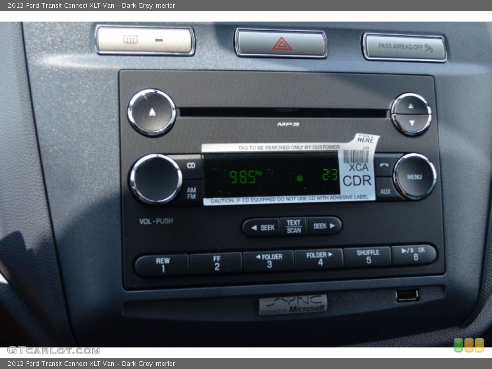 Dark Grey Interior Audio System for the 2012 Ford Transit Connect XLT Van #68800538